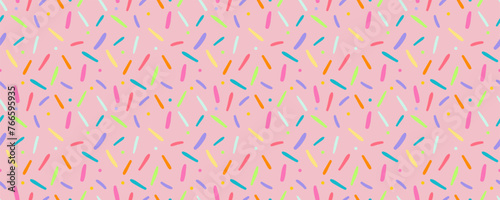 Simple Sprinkle Pattern vector. Seamless Confetti illustration. 
