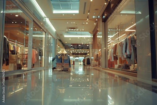 A store filled with an array of clothing items. Suitable for fashion-related designs