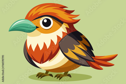  Cute puffbird vector art illustration © Ishraq