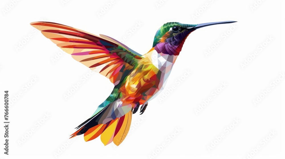 A vibrant bird in flight, suitable for various design projects