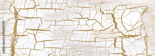 Craquelure scratch texture painting wall background. White Beige and brown color.
