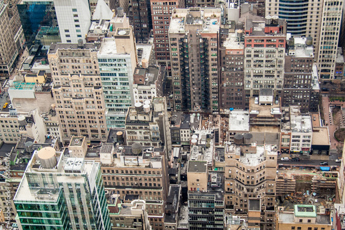 City buildings from above