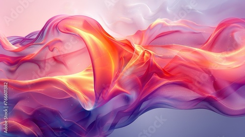 Abstract background. Colorful twisted shapes in motion. Digital art for poster  flyer  banner background or design element