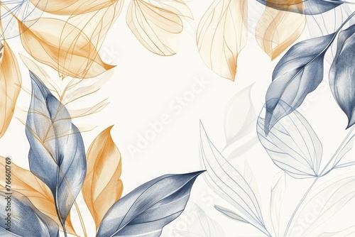 A bunch of leaves on a plain white background. Perfect for botanical designs