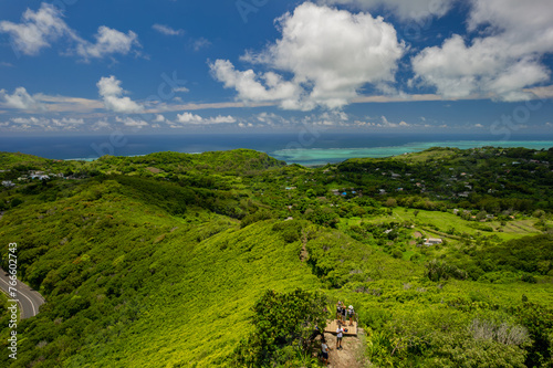 фотографія Aerial view of Mont Limon (Mount Limon) located in Rodrigues island