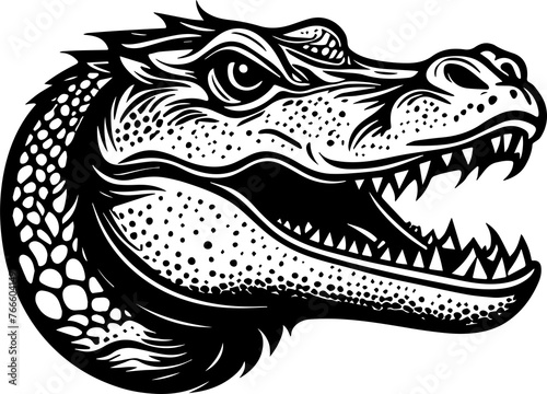 Crocodile icon design isolated on white background