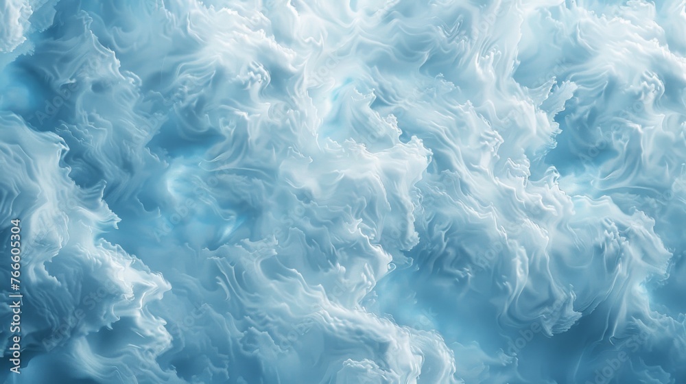 Soft and fluffy, this textured background looks like swirling clouds in the sky.