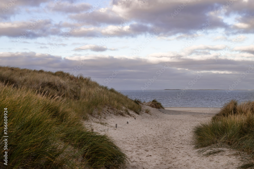 Texel with a view of Vlieland.