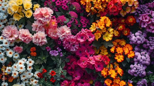 Full frame shot of multi colored flowers © Ziyan