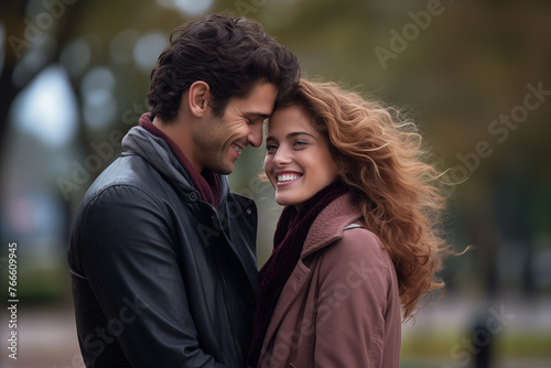 Young couple at outdoors