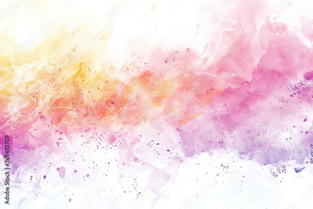 Abstract watercolor painting with pastel colors, modern brush strokes resembling alcohol inks