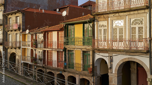 Porto, Portugal. Picturesque cozy small building in the old town.