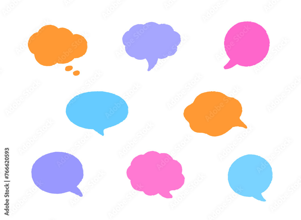 Hand-drawn doodle speech bubble frames. Set of the colorful vector text boxes isolated on a transparent background. Quote frames, speech bubble set with a comic cloud. Hand-drawn doodle sketch style. Hand-drawn doodle speech bubble frames. Set of the colorful vector text boxes isolated on a transparent background. Quote frames, speech bubble set with a comic cloud. Hand-drawn doodle sketch style.