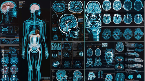 Intricate Human Anatomy Revealed through Diagnostic Imaging