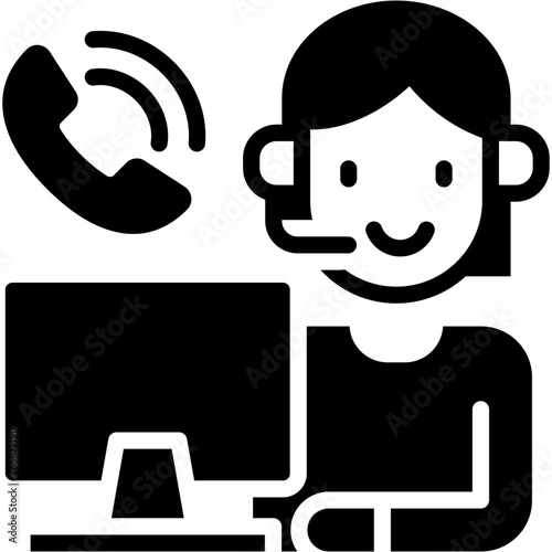 Call Center Agent Icon