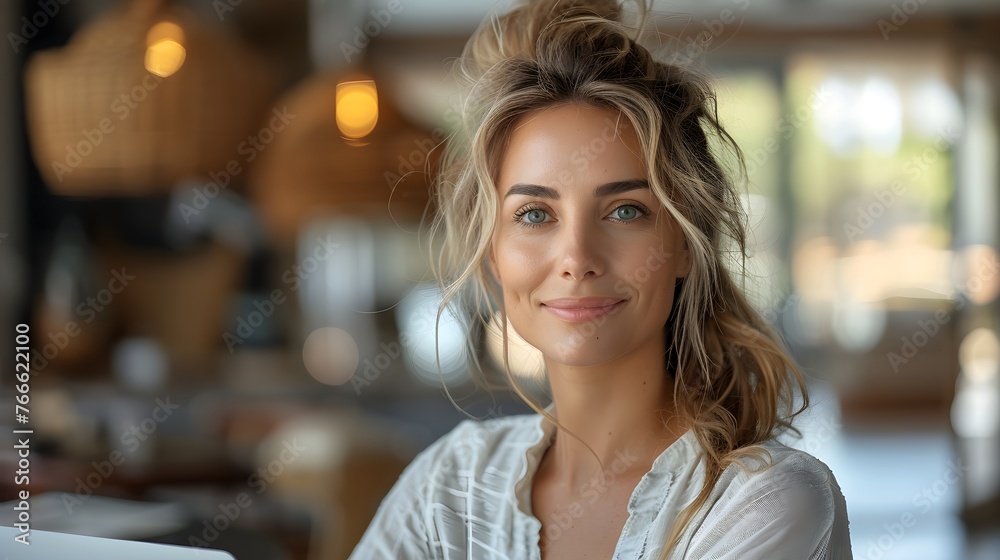 Elegant European girl with beautiful eyes. Close up portrait of a fashionable young woman Elegant European girl with beautiful eyes. Close up portrait of a fashionable young woman