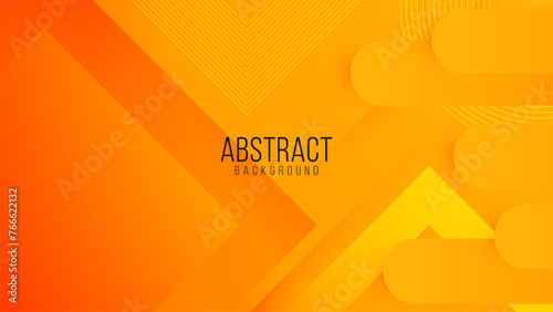 orange abstract background with geometric shapes. vector illustration © BoBloob