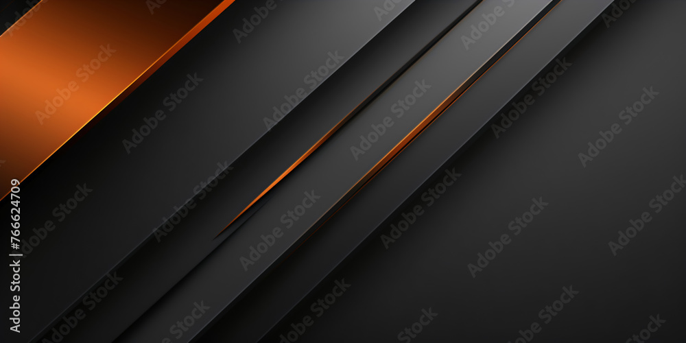 abstract black and orange diagonal design