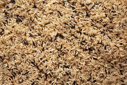 Raw Organic Wild Rice Background
