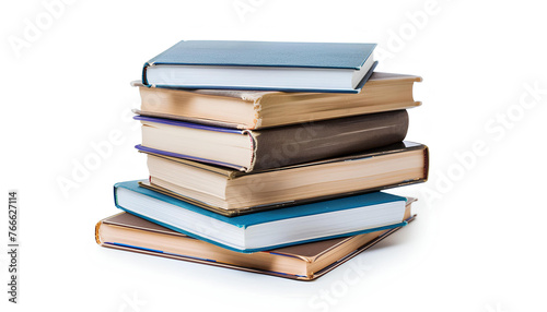 stack of book isolated on white background