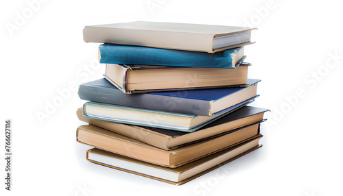 stack of book isolated on white background