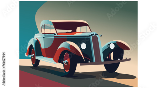 Vintage car illustration