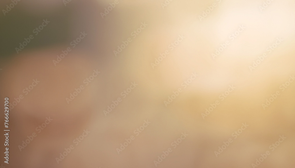 Abstract blur soft focus soft blinking light beige horizontal copy space background. - obrazy, fototapety, plakaty 