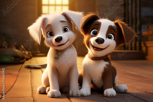 happy cute funny perfect beautiful playful joyful adorable pretty animated dogs pet puppy mans best friends. running, move, zoo, game tongue animal friendly. photo