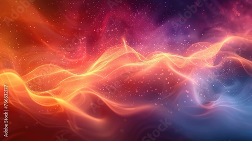 abstract neon waves gradient