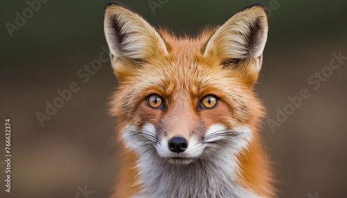 A Fox With Its Eyes Shining With Intelligence © Siiali