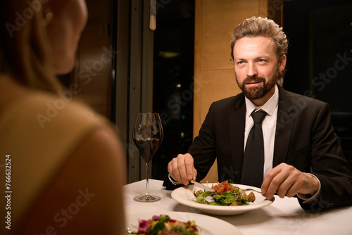 Elegant man is having dinner in a restaurant © Viacheslav Yakobchuk