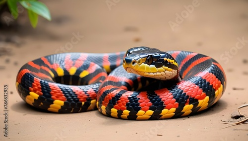 A Striking Cobra With Vibrant Markings