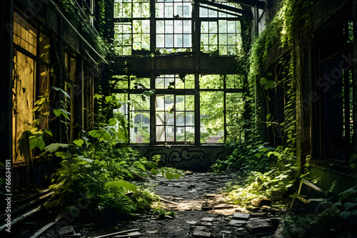 Echoes of Bygone Times: An Unsettling Portrait of an Abandoned Industrial Building