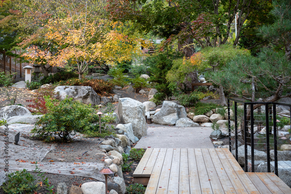 Autumn colors at Japanese Garden, Lithia Park, Ashland, Oregon, in 2023 Autumn colors at Japanese Garden, Lithia Park, Ashland, Oregon, in 2023