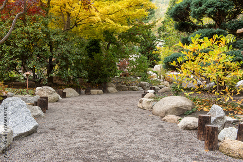 Autumn colors at Japanese Garden, Lithia Park, Ashland, Oregon, in 2023
