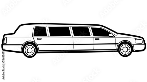 Luxury on Wheels Limousine Vector Illustrations for Your Design Needs © Mosharef ID:#6911090