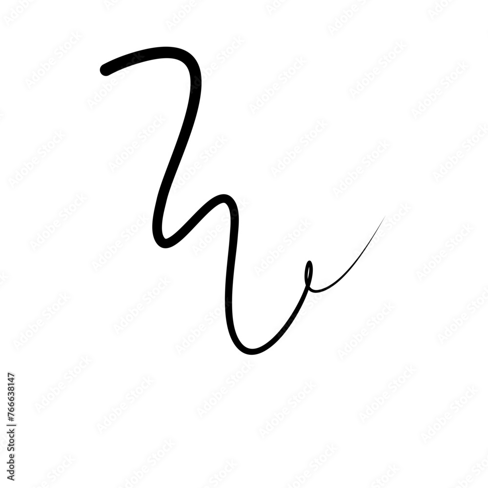Illustration of Hair Strands. Black hair Illustration of Hair Strands. Black hair