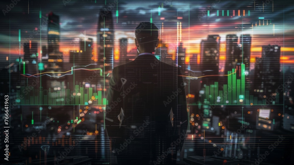 back of businessman in suit with business office glass modern buildings background for economic market stock investment, financial freedom portfolio or company profit and strategy growth IPO banner back of businessman in suit with business office glass modern buildings background for economic market stock investment, financial freedom portfolio or company profit and strategy growth IPO banner