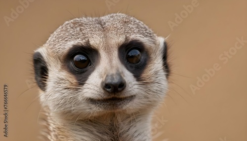 A Meerkat With A Curious Look On Its Face