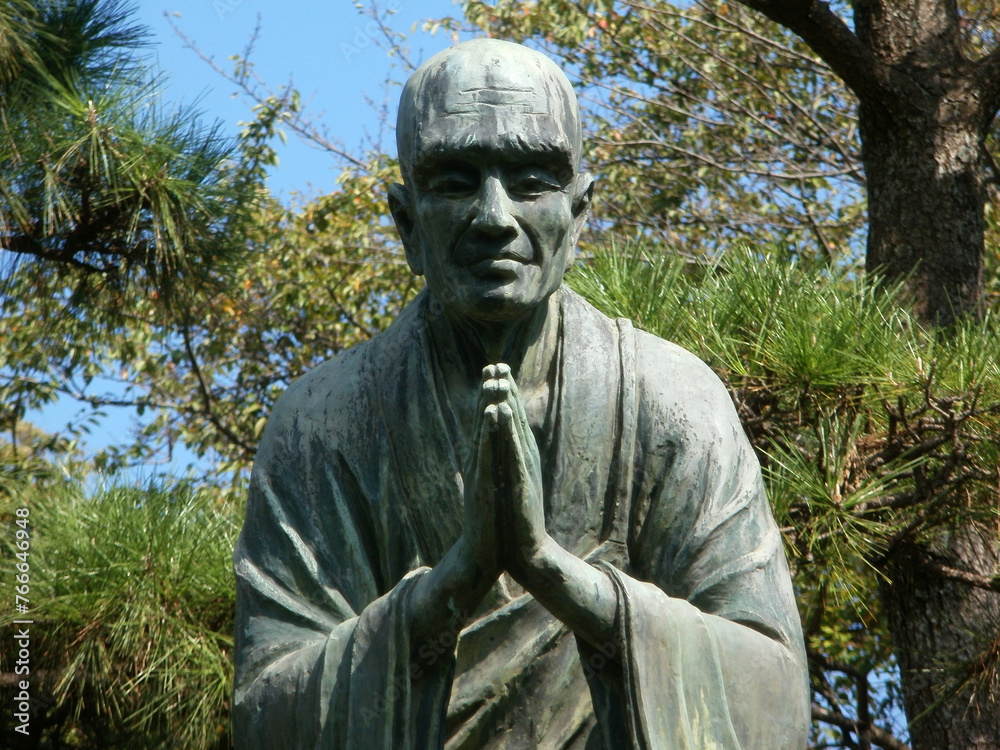 Obraz premium 清浄光寺 一遍上人像 神奈川県藤沢市