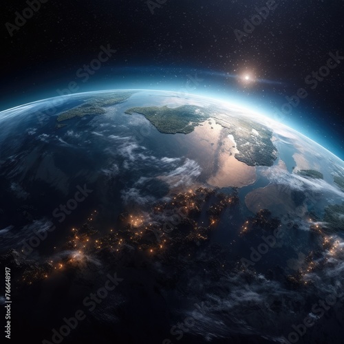 Image of the earth from space.