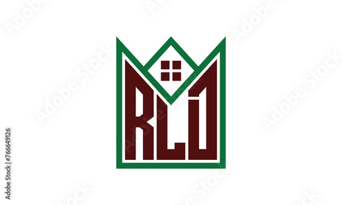 RLD initial letter builders real estate logo design vector. construction, housing, home marker, property, building, apartment, flat, compartment, business, corporate, house rent, rental, commercial photo
