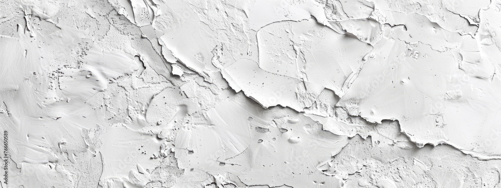 white rough plaster facade texture background banner. abstract white background modern design - obrazy, fototapety, plakaty 