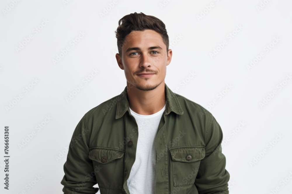 Portrait of handsome young man in casual clothes looking at camera. Portrait of handsome young man in casual clothes looking at camera.