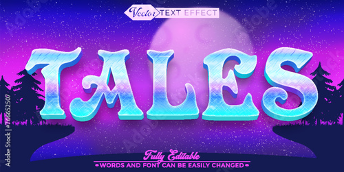 Cartoon Magical Tales Editable Text Effect Template
