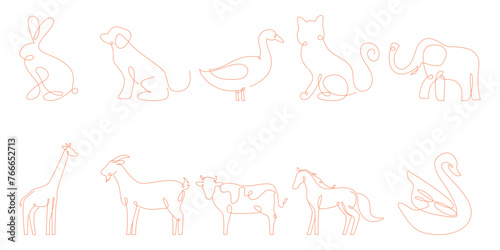 Animal Line Art