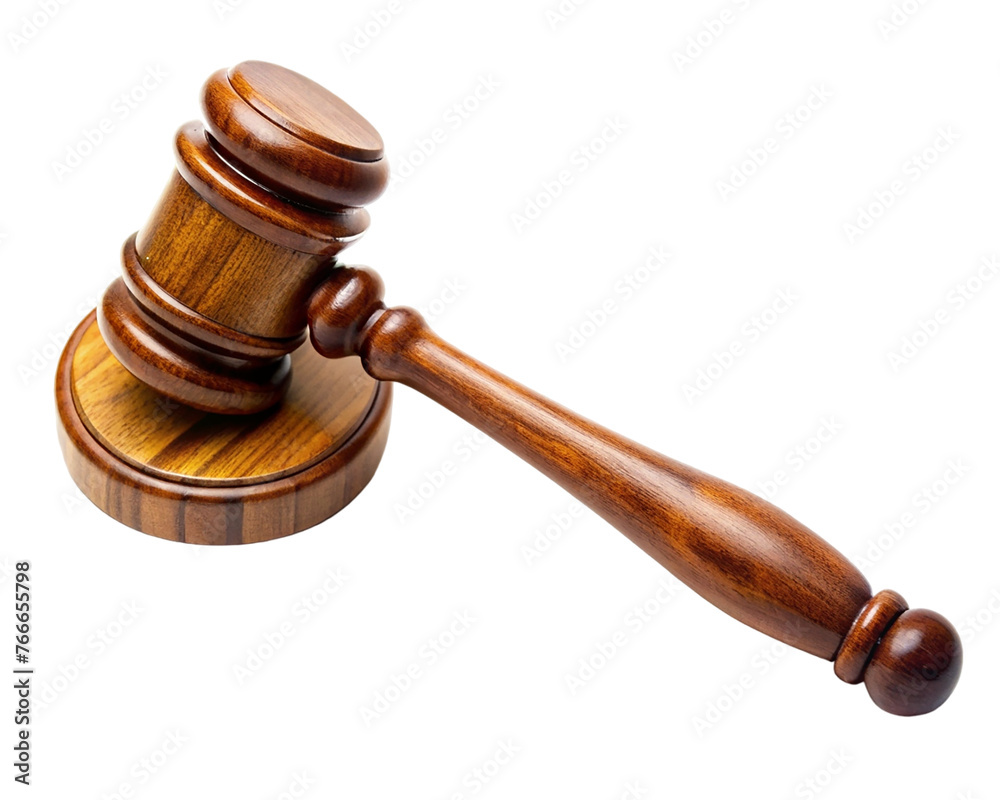 Wooden judge gavel isolated on transparent background. Wooden judge gavel isolated on transparent background.