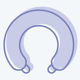 Icon Neck Pillow. related to Orthopedic symbol. two tone style. simple design editable. simple illustration