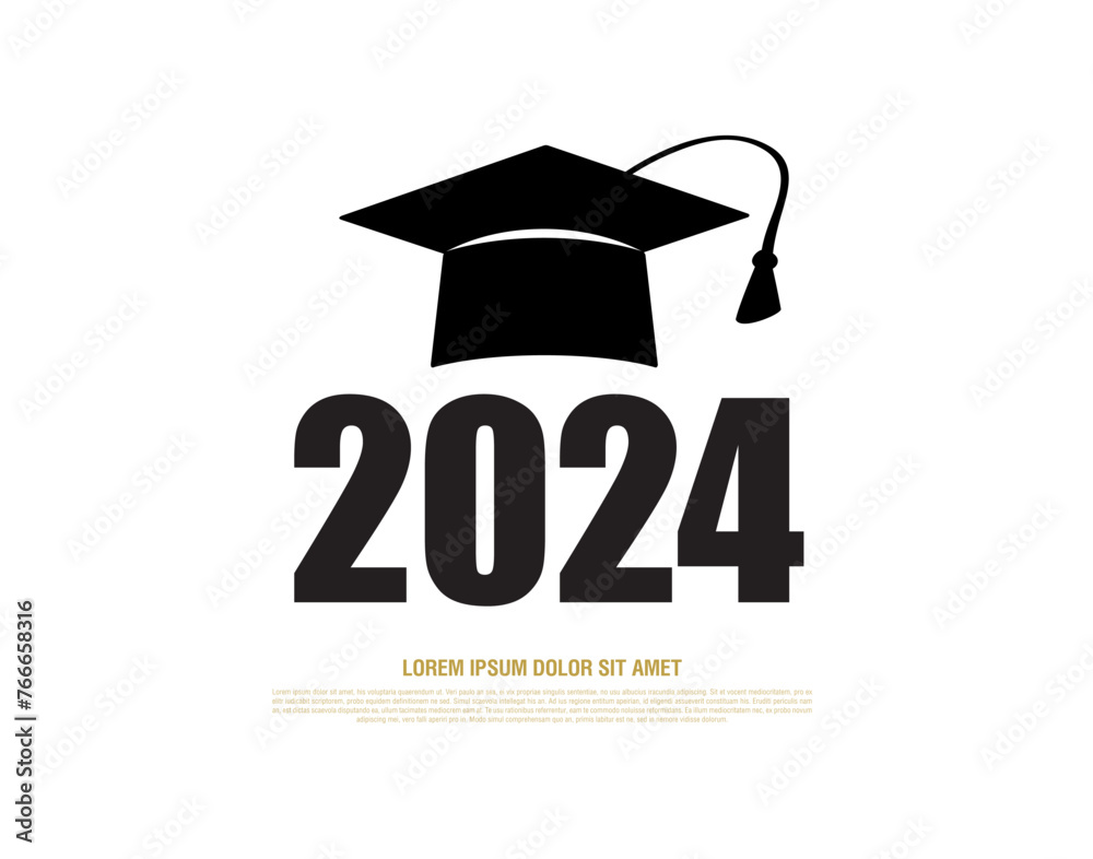 class of 2024 congratulations graduates vector graphic design Stock ...