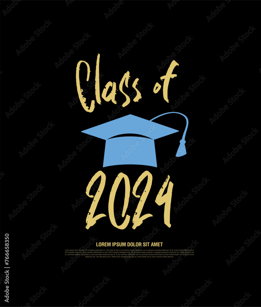 class of 2024 congratulations graduates vector graphic design Stock ...